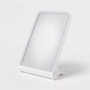 2 LED Mirror: Rectangular Vanity Mirror with Lights,Lithium Ion Battery Included